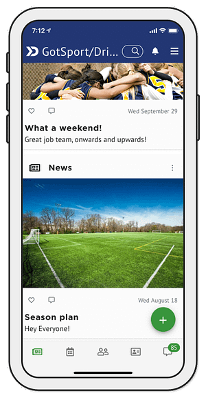 Sports and fitness mobile app
