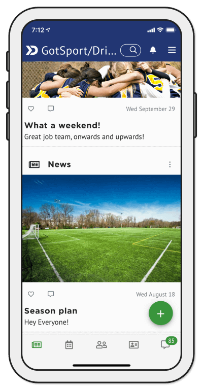 Sports and fitness mobile app
