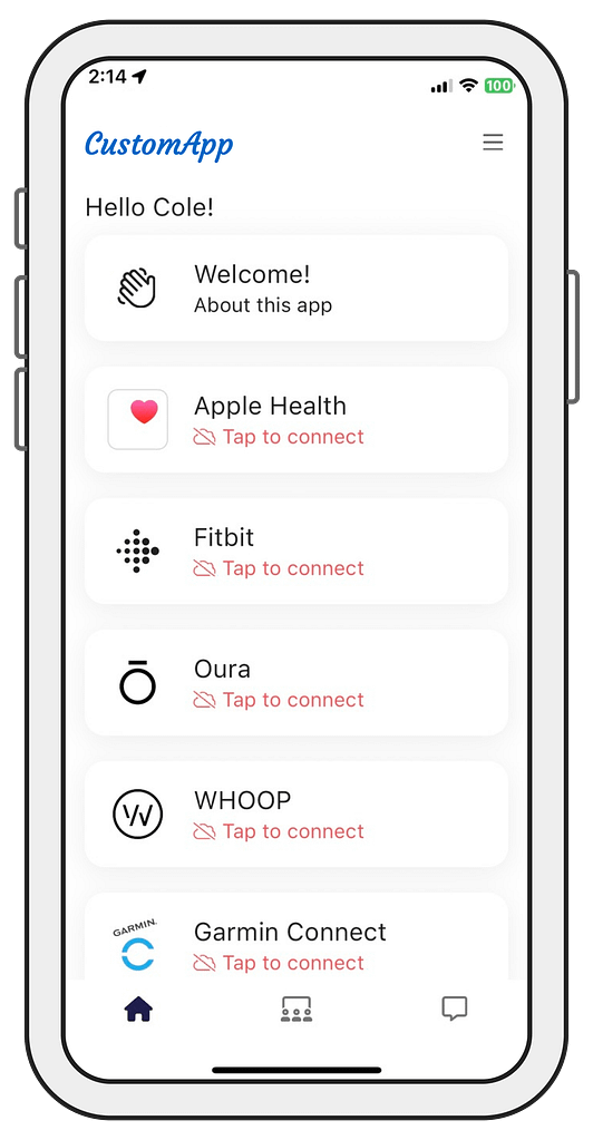 Custom white-label HealthKit app - Fluxweave